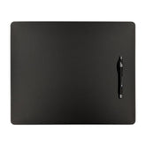 Black Leatherette Conference Pad for Glass Tabletop, 17 x 14